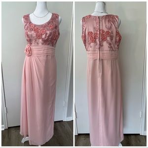 Custom Made Pink Long Gown Dress